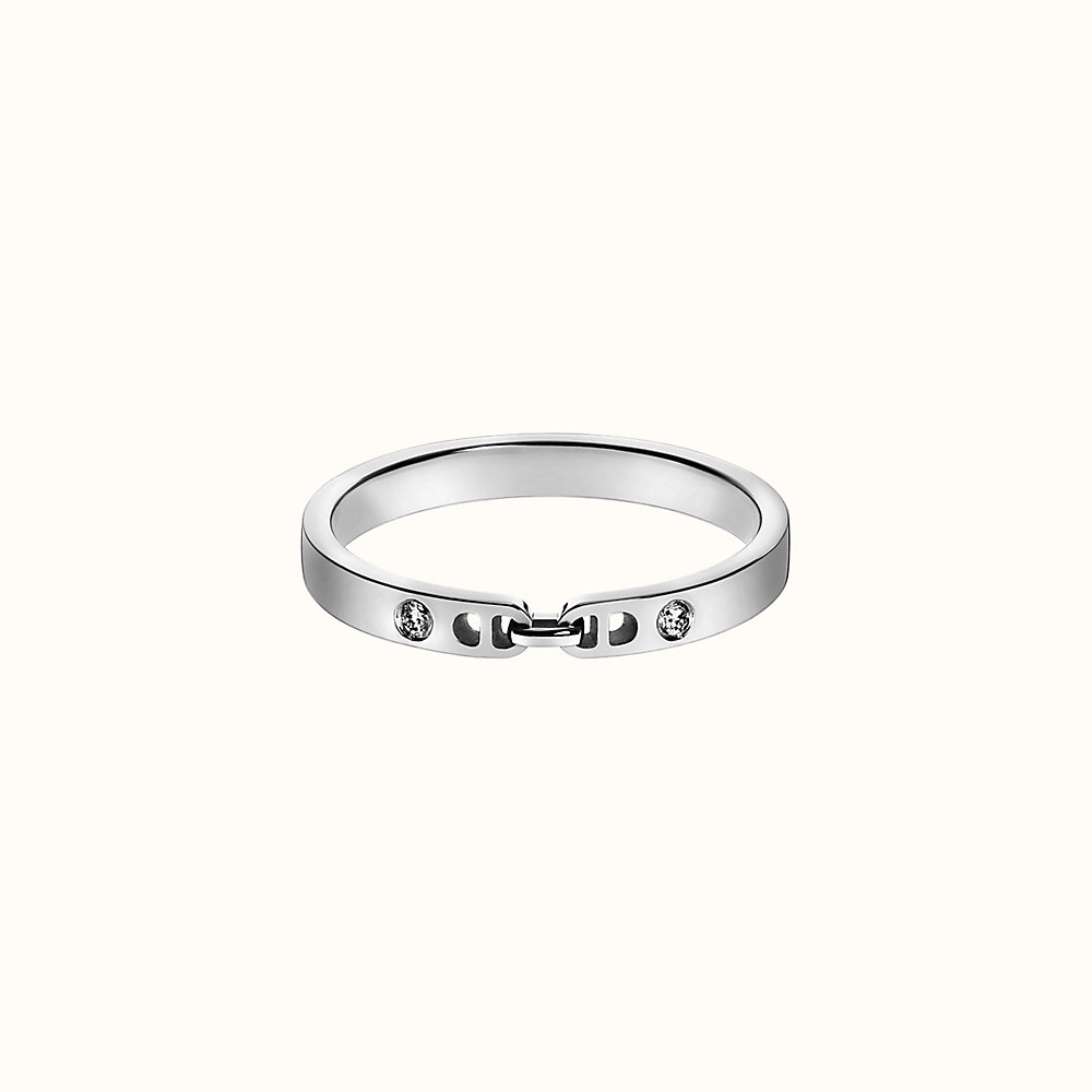 Ever Chaine d'ancre wedding band, small model | Hermès USA